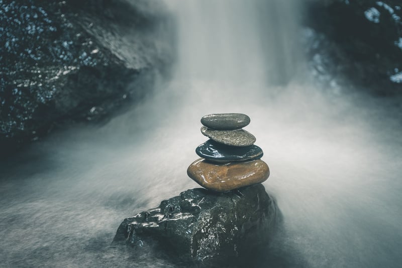 Person meditating